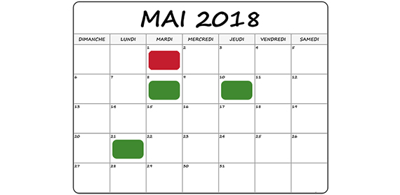 Jours fériés